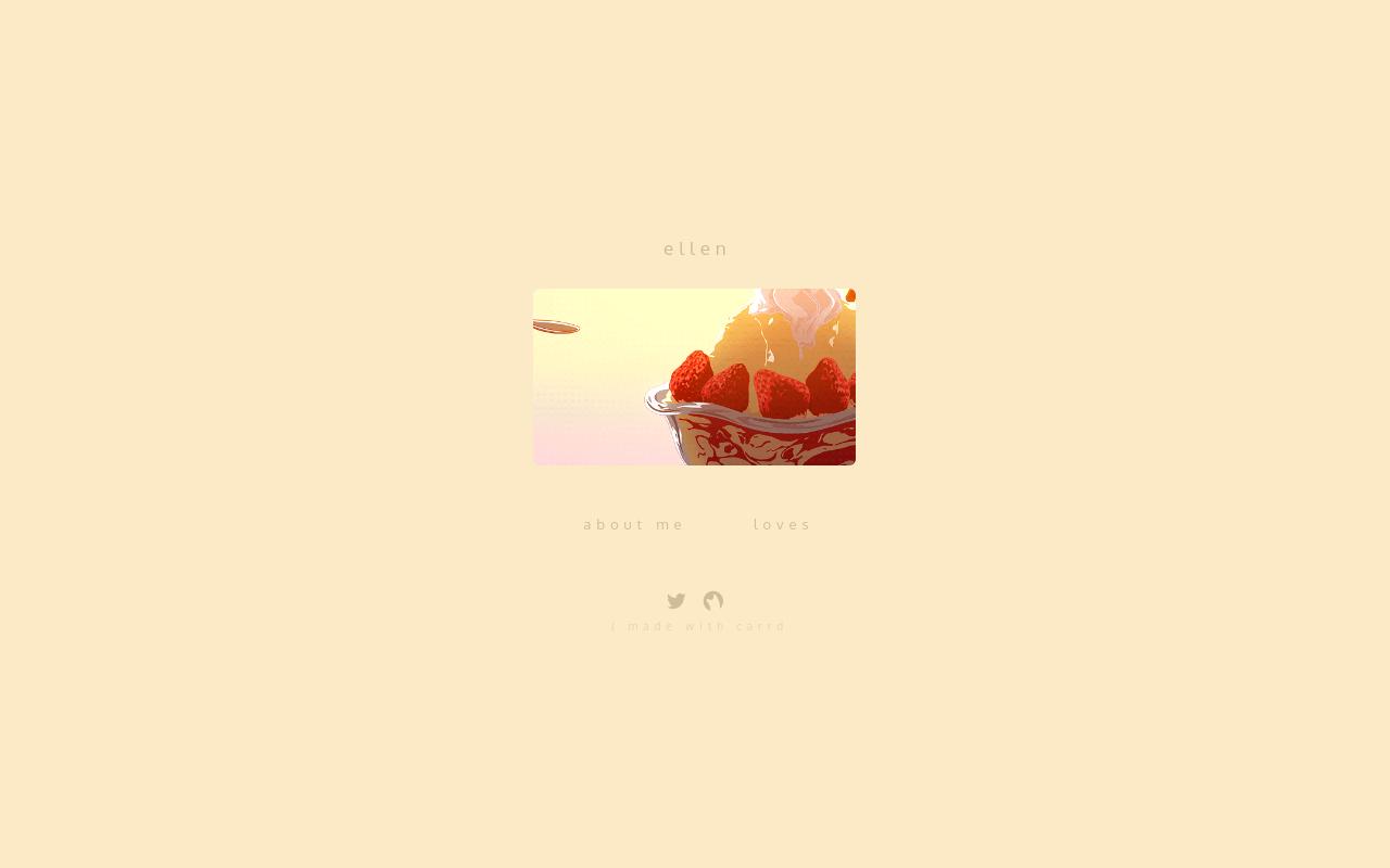 Carrd profile picture for @perfection